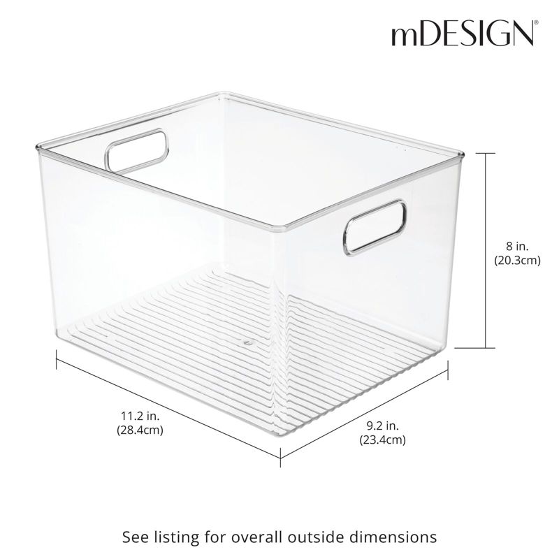 mDesign Plastic Kitchen Pantry Storage Organizer Container Bin, 3 of 9