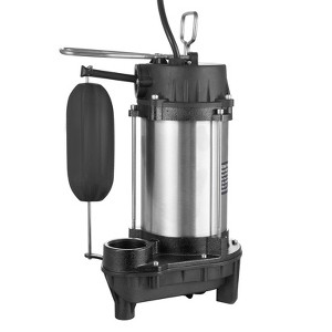 VEVOR Submersible Sewage Pump, 0.75HP 5000 GPH, Cast Iron Sewage Water Pump with 28 ft Lift 10 ft Power Cord and Automatic Float Switch - 1 of 4