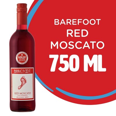 Barefoot Red Moscato Wine - 750ml Bottle : Target