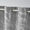 Kilberry Woven Blackout Grommet Top Window Curtain Panel Pair Exclusive Home - 3 of 4