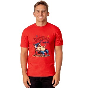 Dadbod And Freedom Men's Patriotic Parody Funny T-Shirt - 1 of 4