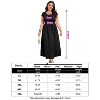 Coolmee Women Plus Size Casual Smocked Round Neck Short Sleeve Midi A-Line Flutter Dress With Pocket - 4 of 4