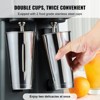 VEVOR Milkshake Maker, 375W x 2 Electric Milkshake Machine, Double Heads Drink Mixer Blender Machine, 3-Speed Milkshake Mixer, Gray - 4 of 4