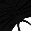 Imily Bela Women Summer Tank Tops Casual Spaghetti Strap Banded Bottom Loose Camisole Side Shirring Lace Up Shirts - 3 of 4