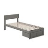 AFI Furnishings Warren Platform Bed T with Footboard & Drawers AW - 4 of 4