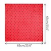 INSPIRE CHIC Women's 1950s Polka Dots Chiffon Square Pendant Necklace Scarves with Magnetic Buckle 1Pc - 3 of 4