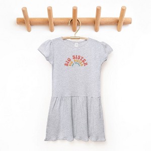 The Juniper Shop Big Sister Stacked Curved Toddler Graphic Dress - 1 of 3