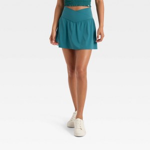 Women's High-Rise Crossover Waistband Skort - JoyLab™ - 1 of 4