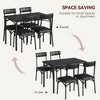 Dining Table Set for 4 with Upholstered Chairs, Kitchen Table and Chairs for 4, 5 Piece Dining Room Table Set - 3 of 4
