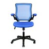 Office Chair with Mesh Back Flip-Up Arms and Tilt Tension Control for Home Office Workspace -3irtyhousy - 2 of 4