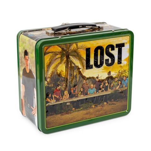 Toynk Lost Cast Metal Tin Lunch Box Tote | 8 x 7 x 4 Inches