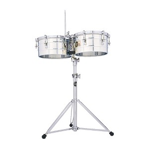 LP LP257-S Tito Puente 14" and 15" Stainless Steel Timbales - 1 of 1