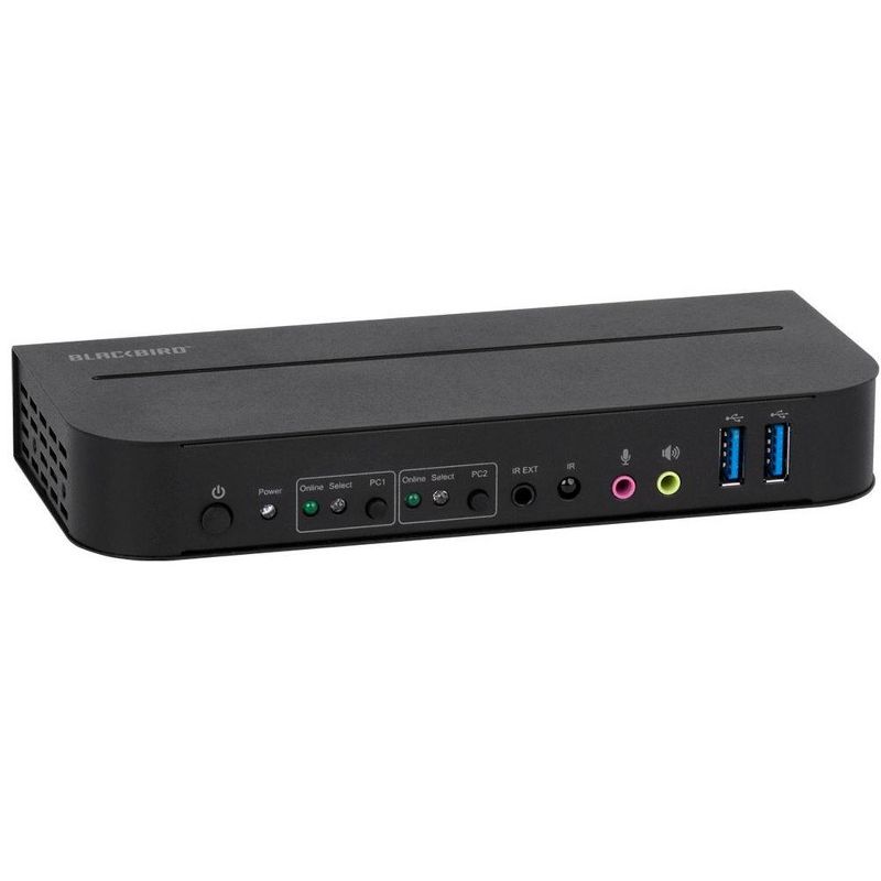 Monoprice Blackbird 4K HDMI 2.0 and USB 3.0 2x1 KVM Switch, 4K@60Hz, HDR, YCbCr 4:4:4, HDCP 2.2, Share 2 Computers with 1 Keyboard Mouse Monitor, 4 of 7
