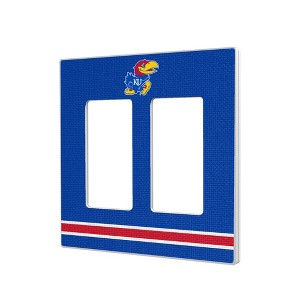 NCAA Big 12 Universities Stripe Hidden-Screw Light Switch Plate for Double Rocker - 1 of 4