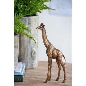 Moda Furnishings Copper Giraffe Statuette – Elegant Polyresin Animal Sculpture for Home Décor - 1 of 4