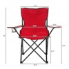 FURNIinspire Outdoor Portable Chair Durable Easy Fold Design for Outdoor Sports and Relaxation, Red, 19.69"*19.69"*31.5" - 2 of 4