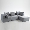 Corduroy Modular L-Shaped Sectional Sofa, Flexible Configuration - 2 of 4