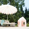 MINNIDIP Round Scalloped Market Patio Umbrella - Blush - 3 of 4