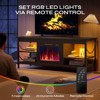 Pinmoco Electric Fireplace TV Stand Fit TVs up to 65 inch Gaming Entertainment Center with Open Storage Shelves - 4 of 4