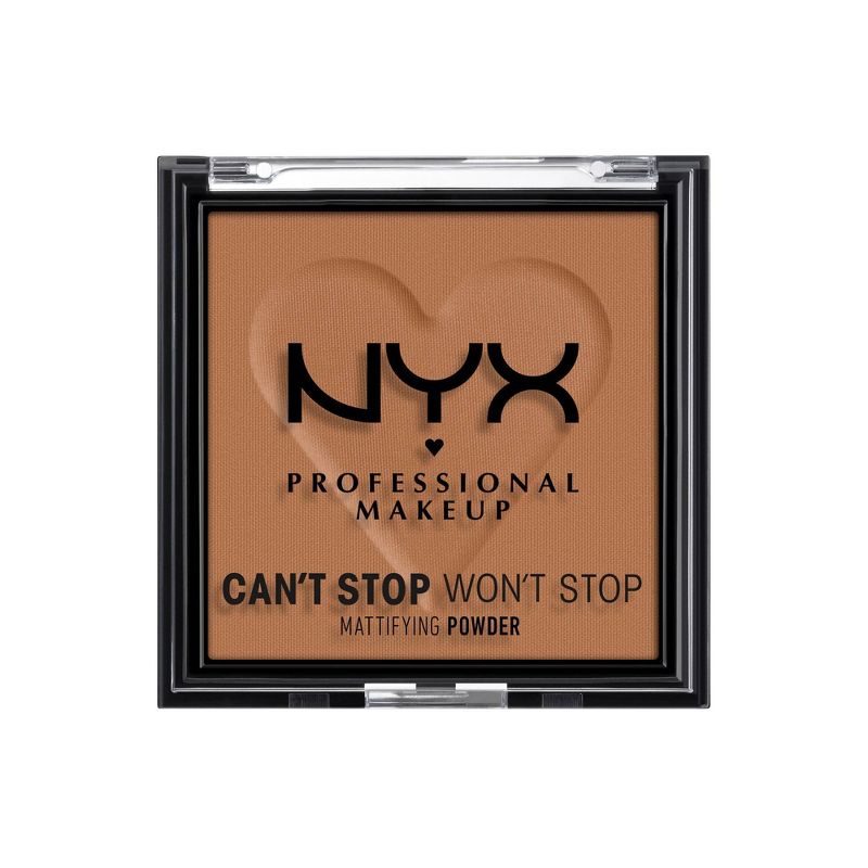 NYX Professional Makeup Can't Stop Won't Stop Mattifying Pressed Powder - 0.21oz, 1 of 9