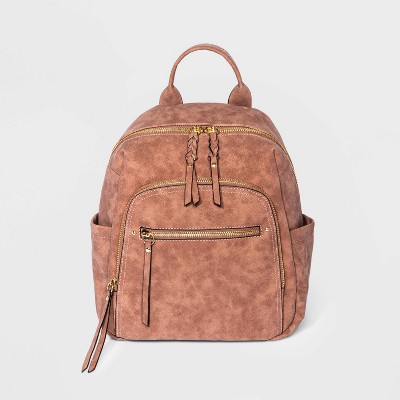 VR NYC Multi Zip Dome Backpack - Copper