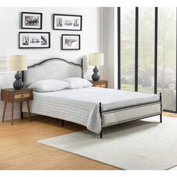 Hylario 62.2" Contemporary Platform Bed with Headboard and Footboard | ARTFUL LIVING DESIGN