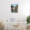 Stupell Industries Brown Grizzly Bear Family Fishing Mountain Lake Landscape Canvas Wall Art - 2 of 4