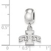 Black Bow Jewelry Sterling Silver Iowa State Cyclones NCAA Bead Charm - 3 of 4