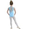 Girl's Leotard Danz N Motion 21109C-Aurora Leotard Floral Mesh Inset - 3 of 4