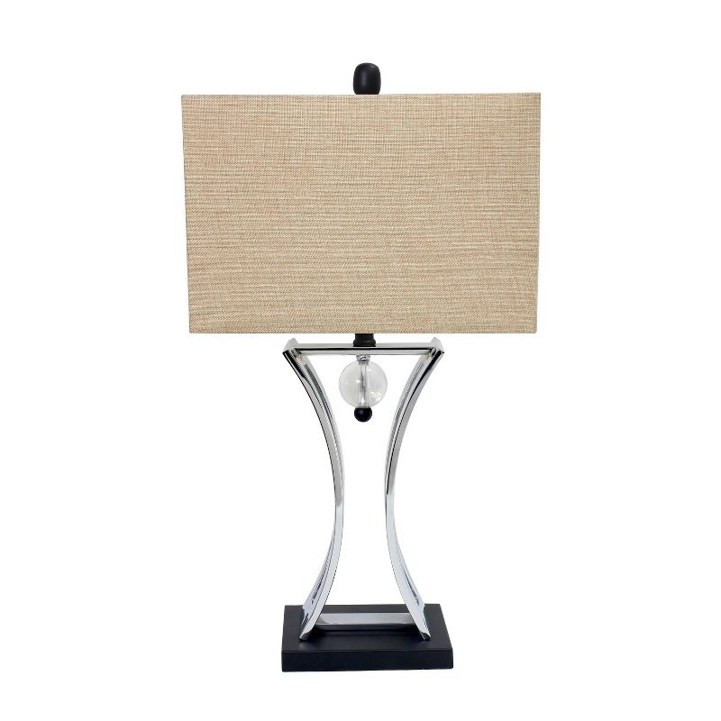 Chrome Executive Business Table Lamp Metallic Silver - Elegant Designs, 4 of 6