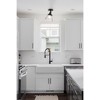 Urban Ambiance Luxury Modern Farmhouse Indoor Ceiling Light,  10''H x 8"W x 8''D,  Matte Black Finish, UHP4661 - 2 of 4