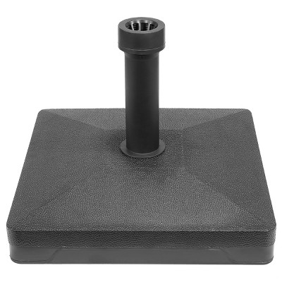 Barton Fillable Patio Market Umbrella Base Stand Holder Water Filled, Black