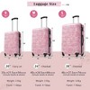 YONWAY 3 Piece Hardshell Luggage Sets, Lightweight Printing Luggage Set,With TSA Lock, PC+ABS Construction And Spinner Wheels - 4 of 4