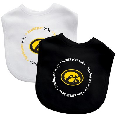 MasterPieces NCAA Iowa Baby Fanatic Hawkeyes 2-Pack Bibs