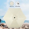 CAVINAS 9 FT Sun Shades Outdoor Patio Lightweight Poolside Umbrella, Crank, Sunshades for Patiol, No Base - 4 of 4