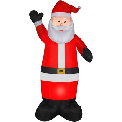 Gemmy Christmas Airblown Inflatable Santa OPP, 7 ft Tall, Red
