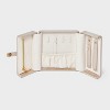 Square Double Sided Travel Jewelry Organizer - A New Day™ Cream: Compact Plastic Storage Box, 18+ Years, 4.72" Dimensions - 2 of 2