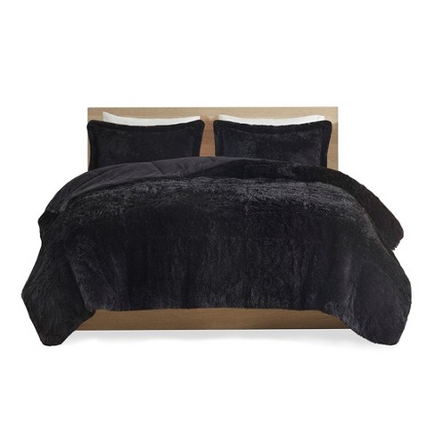 Gracie Mills Susie Contemporary Shaggy Long Fur Comforter Set - image 1 of 4