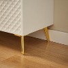 Sapphtopaz Modern TV Stand for TVs Up to 65" TV Console with 4 Drawers and Glass Door Storage Cabinet with Adjustable Feet for Living Room - 2 of 4