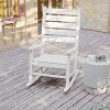 Flash Furniture Manchester Set of 2 Contemporary Rocking Chairs, All-Weather HDPE Indoor/Outdoor Rockers - 4 of 4