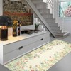 Area Rugs: Washable Non-Slip Floral Botanical Carpet, Soft Low Pile Foldable Stain Resistant Rugs for Living Room, Bedroom, Home - 4 of 4