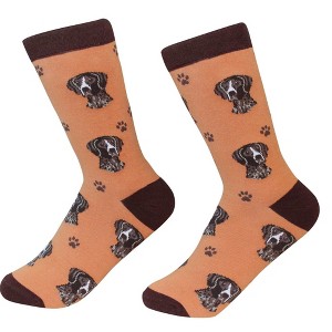 E & S Pet 15.25 In German Shorthaired Pointer Premium Quality Crew Socks - 1 of 3