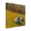 Trademark Fine Art - Marilyn Wendling  Sheep in Field V Canvas Art - 4 of 4