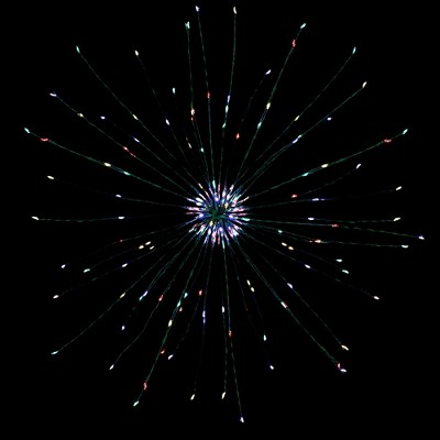 Northlight 20" LED Lighted Firework Branch Christmas Decoration, Multi-Color Lights