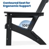 GARPROVM 2 Upgraded Folding HDPE Adirondack Chairs with Side Table Weather-Resistant For Outdoor - 2 of 4