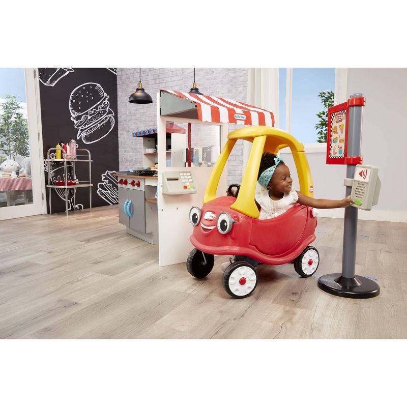 Little Tikes Drive Thru Diner Wooden Pretend Play Kitchen Toy 40pc Accessories for 2 Sided Play, 6 of 11
