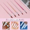 Saviland Complete Nail Art Kit - 55PCS Acrylic Brush, Dotting Tools & Nail File Set for Salon, DIY Home Manicure (Size: 55 Count) - 3 of 4