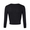 Women's Classic 3/4 Sleeve Open Front Cropped Cardigan Sweater Lightweight Knit Short Shrugs - 2 of 4