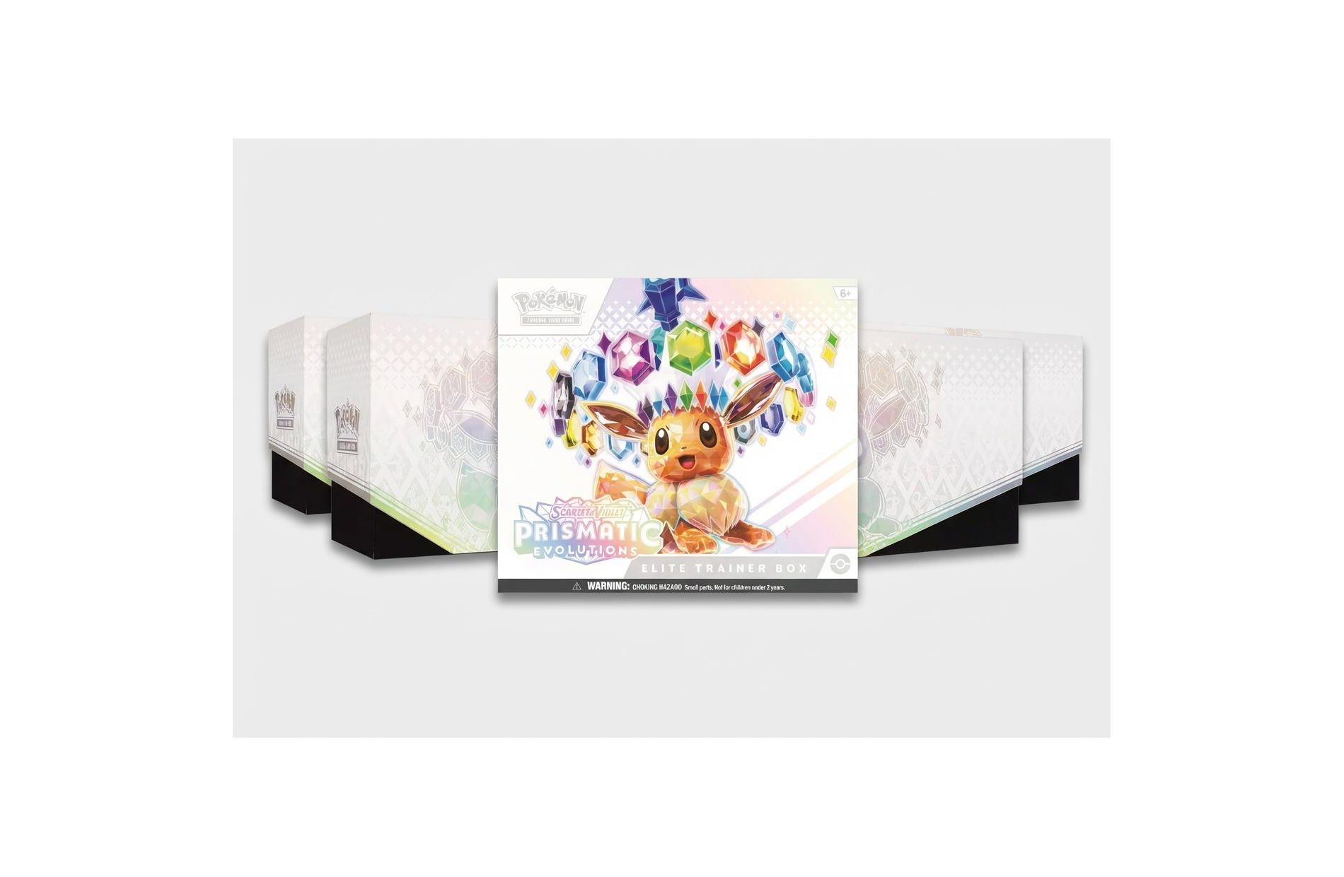 Pokémon TCG: Scarlet & Violet Prismatic Evolutions ET Box 4 Pack bundle