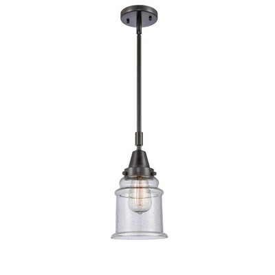 Canton - 1 Light Stem Hung Mini Pendant In Industrial Style-11.13 Inches Tall and 6.5 Inches Wide